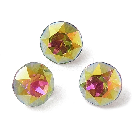 Glass Rhinestone Cabochons RGLA-L029-09A-VRLA-1