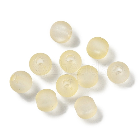 Imitation Jelly Transparent Acrylic Beads FACR-U001-01C-1