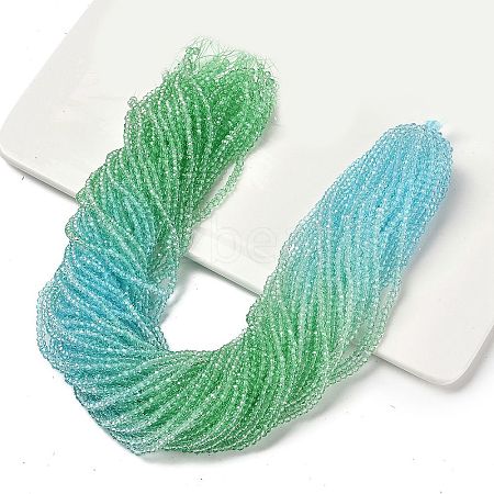 Transparent Painted Glass Beads Strands LS-DGLA-A034-T1mm-A16-1