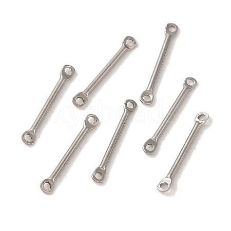 Non-Tarnish 304 Stainless Steel Connector Charms STAS-Q323-04D-P-1