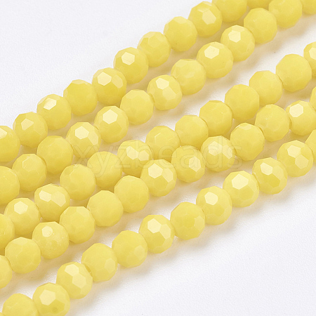 Opaque Glass Beads Strands EGLA-F120-NC03-1