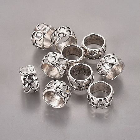 Rondelle Tibetan Style Alloy Beads LS-X-LF10982Y-1
