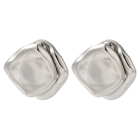 Titanium Steel Stud Earrings for Women EJEW-C110-09P-1