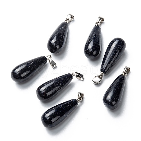 Synthetic Blue Goldstone Pendants G-F707-03-1