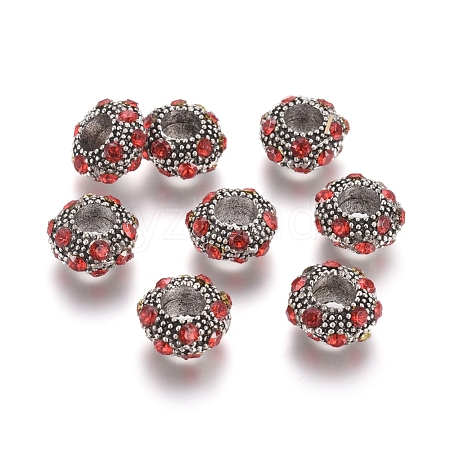 Tibetan Style Alloy European Beads MPDL-G030-02AS-1