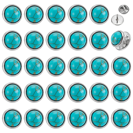 30Pcs Stainless Steel Brooches JEWB-PH01298-1
