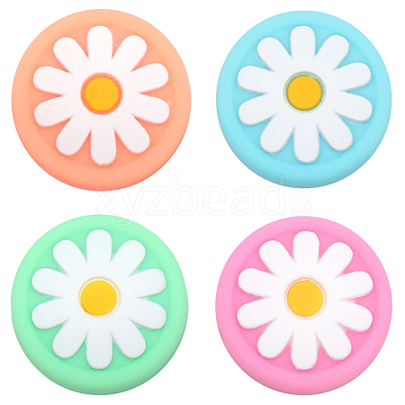 4Pcs 4 Colors Daisy Silicone Joystick Cap FIND-GF0007-37-1