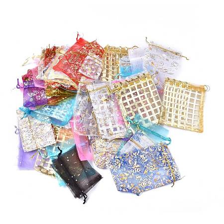 Printed Organza Bags with Drawstring OP-XCP0001-04-1