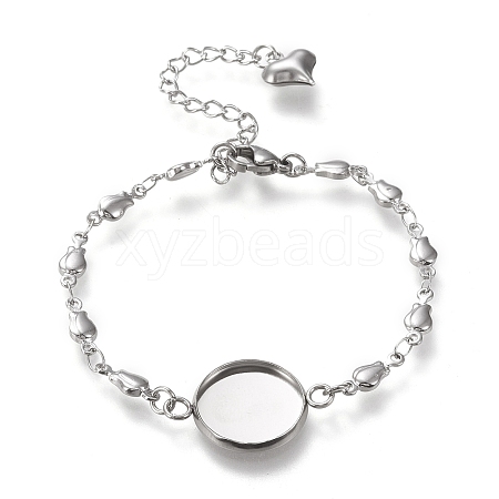 Valentine's Day 304 Stainless Steel Bracelet Making STAS-L248-007P-A-1