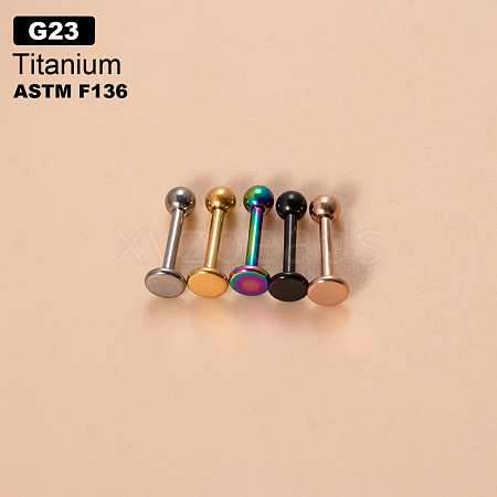 G23 Titanium Round Ball Threadless Labrets WGFD71D-30-1