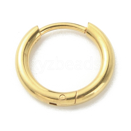 316L Surgical Stainless Steel Huggie Hoop Earrings for Girl Women EJEW-TAC0011-11A-G-1