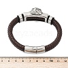 Braided Microfiber Leather Cord Bracelets BJEW-D304-19AS-02-3