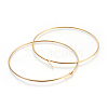 201 Stainless Steel Big Hoop Earrings EJEW-A052-20G-G-2