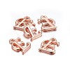 Rose Gold Plated Alloy Letter Pendants LS-X-PALLOY-J718-01RG-E-2