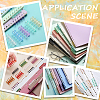 18Pcs 9 Colors 5-Ring Plastic Loose Leaf Book Binder Hinged Rings FIND-CP0002-34-5