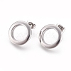 304 Stainless Steel Stud Earrings EJEW-I235-07B-2