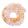 Natural Rose Quartz & Citrine Beads Strands G-L610-B10-01-3