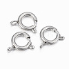304 Stainless Steel Smooth Surface Spring Ring Clasps STAS-H396-C-02P-1
