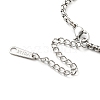 304 Stainless Steel Box Chain Necklace for Men Women NJEW-A008-05P-3