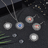 Unicraftale 12Pcs 304 Stainless Steel Pendant Cabochon Settings DIY-UN0005-09-2