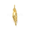 Brass Cubic Zirconia Pendants KK-M295-10G-3