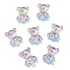 Cartoon Transparent Resin Cabochons RESI-G073-01D-1