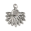 304 Stainless Steel Pendant Cabochon Settings STAS-G278-05P-2