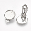 Non-Tarnish 201 Stainless Steel Clip-on Earring Findings X-STAS-S079-81C-3