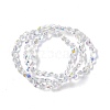 Electroplate Glass Beads Strands EGLA-L038-AB01-3