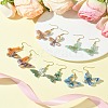 304 Stainless Steel Butterfly Dangle Earrings EJEW-FS00034-4