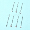 7Pcs 7 Styles 304 Stainless Steel Chain Extender STAS-FS0001-49P-7