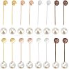  32 Sets 4 Colors Brass Brooch Pins Findings KK-NB0002-73-1