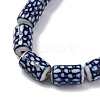 Handmade Blue and White Porcelain Beads Strands PORC-I027-14-2