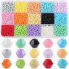 3000Pcs 15 Colors Baking Paint Glass Seed Beads SEED-SP0001-06B-1