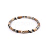 Bohemian Natural Picture Jasper & Golden Synthetic Non-magnetic Hematite Beaded Stretch Bracelets for Women Men LS-NY1304-6-1
