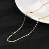 Brass Oval Link Chain Necklaces NJEW-H053-01A-G02-1