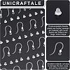 Unicraftale 200Pcs Eco-Friendly Plastic Earring Hooks with 304 Stainless Steel Round Beads STAS-UN0036-30-5