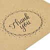 Kraft Paper Thank You Greeting Cards DIY-F120-01E-5