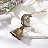 Iron Bell Pendant Decoration HJEW-JM02237-2