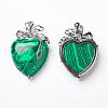 Malachite Pendants KK-P103-A13-2