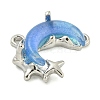 Alloy And Resin Pendants PALLOY-S029-01C-01-3