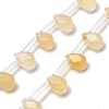 Natural Topaz Jade Beads Strands G-Q167-A22-02-1