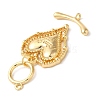 Brass Micro Pave Clear Cubic Zirconia Toggle Clasps KK-N254-80G-3