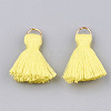 Polycotton(Polyester Cotton) Tassel Pendant Decorations X-FIND-S280-14-1