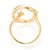 Oval Brass Cup Peg Ring Settings KK-N274-38G-3