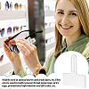 AHADERMAKER 100Pcs Transparent PVC Glasses Price Tags Sleeve CDIS-GA0001-04-7