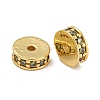 Rack Plating Brass Micro Pave Cubic Zirconia Beads KK-U030-27G-06-1