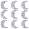 Resin Rhinestone Hotfix Rhinestone Iron on/Sew on Cloth Patches DIY-WH20063-030E-1