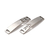 201 Stainless Steel Connector Charms STAS-D244-31P-C-3