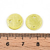 Spray Painted Natural Capiz Shell Connector Charms SSHEL-N039-03F-3